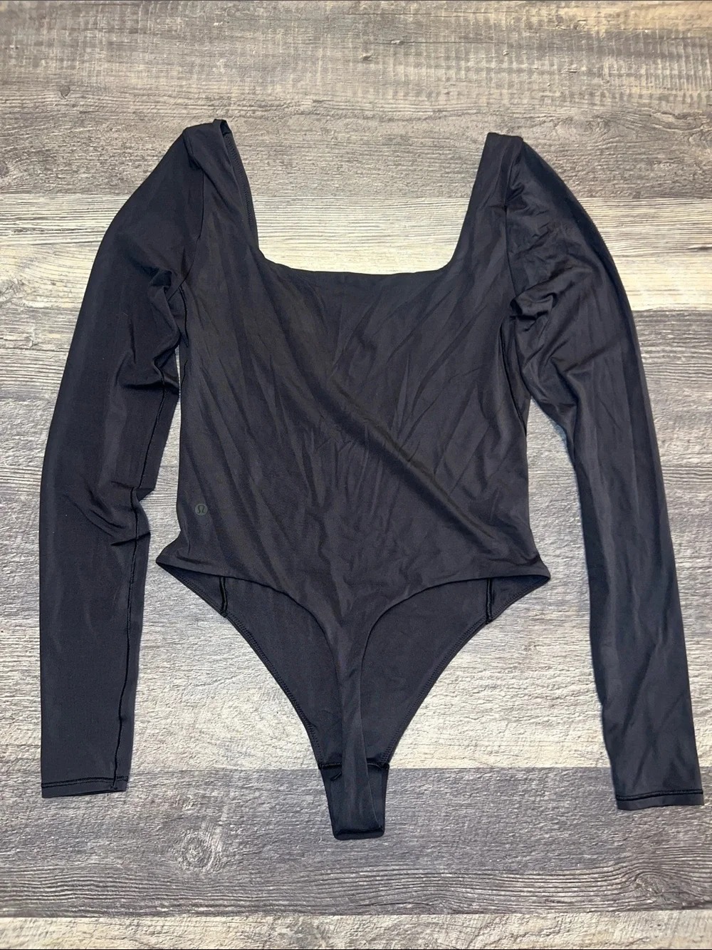 Lululemon Wundermost Nulu Square Neck Bodysuit Black Small